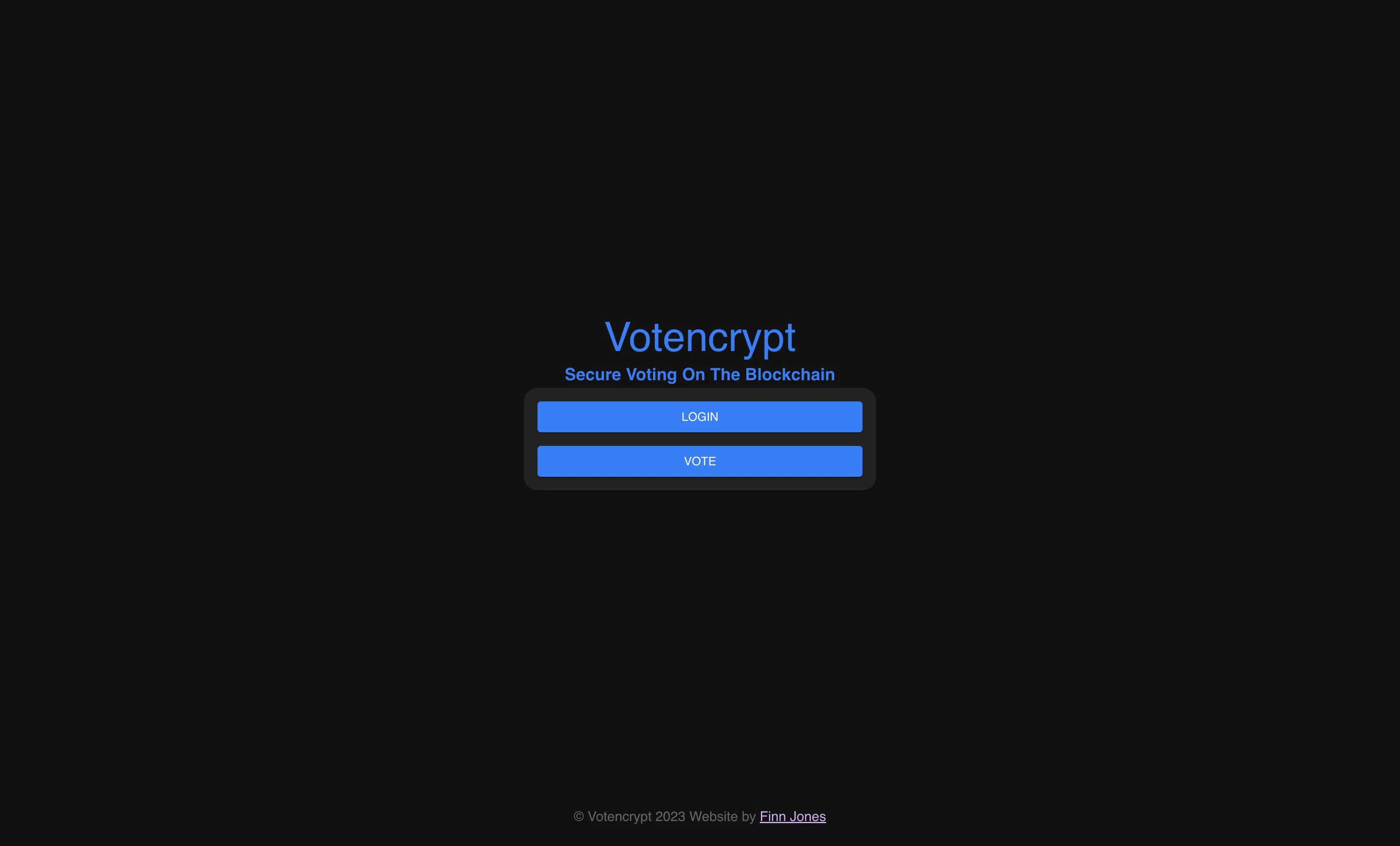 Votencrypt — A blockchain voting platform built on DAML smart contracts.